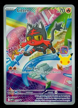 Pokemon LITTEN MEP 044 Ascended Heroes - 1st Partner FULL ART PROMO - Card C - Image 1