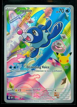 Pokemon POPPLIO MEP 045 Ascended Heroes - 1st Partner FULL ART PROMO - Card A - Image 1