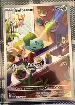 Pokemon Bulbasaur 143/142 Illustration Rare Holo Sv07: Stellar Crown 2024 Card - Image 1