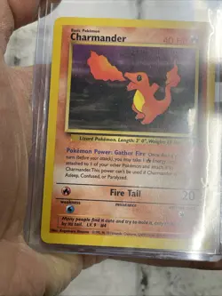Charmander 50/82 Team Rocket 1999 Pokemon Card Common Vintage Pokemon WOTC MP - Image 2