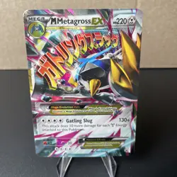 Mega M Metagross EX XY35 Black Star Promo - Pokemon TCG Card XY 2014 LP - Image 1