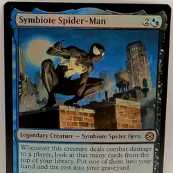 Symbiote Spider-Man 0156 Foil Marvel Secret Lair MTG Magic Card 2025 Rare - Image 1