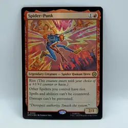 Spider-Punk 0092 FOIL Marvel Secret Lair Magic The Gathering MTG Rare Card - Image 2
