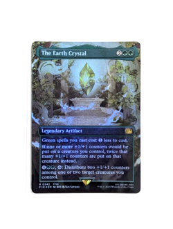 The Earth Crystal R 0342 Borderless FOIL FFIII FIN MTG FINAL FANTASY EN NM/M - Image 1