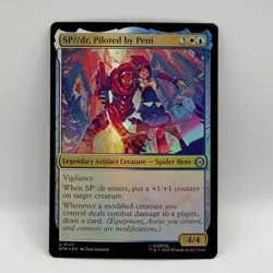 SP//dr Piloted by Peni 0147 Foil Marvel Secret Lair MTG Magic Card Spider Hero - Image 2