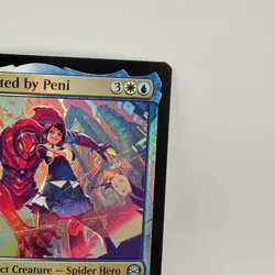 SP//dr Piloted by Peni 0147 Foil Marvel Secret Lair MTG Magic Card Spider Hero - Image 3