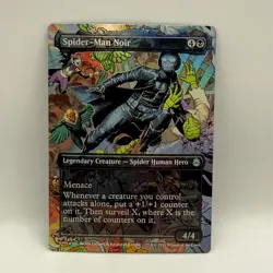 Magic The Gathering Spider-Man Noir 0204 Marvel Secret Lair Foil Rare MTG Card - Image 2