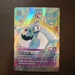 Lorcana Olaf - Happy Passenger (Enchanted) NM Holofoil Shimmering Skies - Image 1