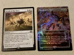 2 x mtg Wrath of the Skies, 1 borderless foil, Modern Horizons 3, unplayed - Image 1