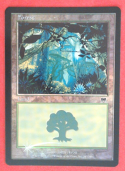 MTG Bling - Foil Old Border Retro Basic Land - Forest (347) - Onslaught -i105 - Image 1