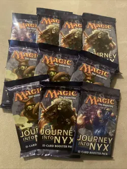 Magic the Gathering MtG Journey into Nyx Booster Pack 10 Unopened Packs - Image 1