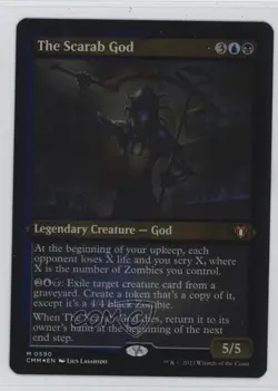 Etched Foil - The Scarab God Foil Magic: Commander Masters CMM #0590 - Image 1