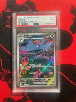 Pokemon TCG Gloom Sv03: Obsidian Flames 198/197 Holo Illustration Rare PSA 9 - Image 1