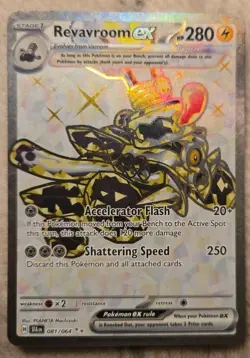 Pokemon Revavroom ex Secret Rare Full Art Holo Sv: Shrouded Fable 081/064 280 H… - Image 1