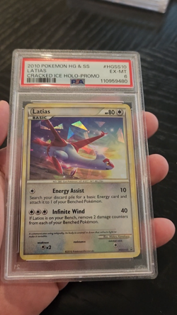 LATIAS - CRACKED ICE HOLO PROMO - PSA 6 (LOW POP) - 2010 POKEMON #HGSS10 - Image 2