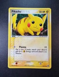 2004 Pokemon Pikachu Reverse Foil 74/112 Fire Red & Leaf Green - Image 1