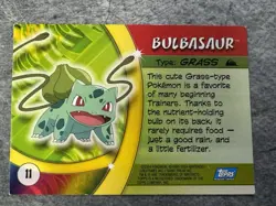 BULBASAUR #11 - 2004 Topps Advanced Challenge - Blue Logo - POKEMON CARD - LP - Image 2