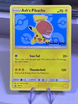 Ash's Pikachu SM114 Pokemon Sun and Moon Promo - Image 2