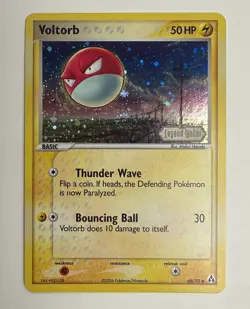 2006 POKEMON EX LEGEND MAKER VOLTORB 68/92 REVERSE STAMPED HOLO LP-M+ - Image 3