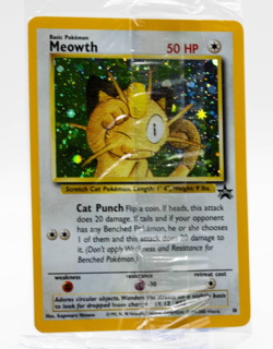 NM Meowth SEALED - Holofoil #10 Black Star Promo Pokemon TCG - Image 1