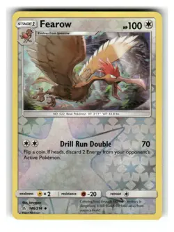 Fearow 146/214 Uncommon Unbroken Bonds Pokemon Reverse Holo Lightly Played - Image 1