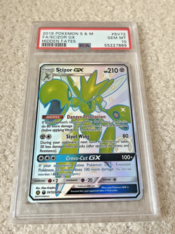 Scizor GX SV72/SV94 Hidden Fates: Shiny Vault Holo PSA 10 - Image 1