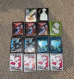 Pokemon TCG ETB Sleeve Pack Assorted Lot - 14 PACKS of 65 Sleeves - Image 1