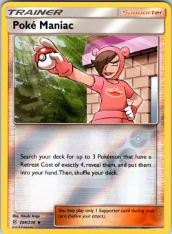 Poke Maniac 204/236 SM - Unified Minds Pokemon TCG NM Reverse Holo - Image 1