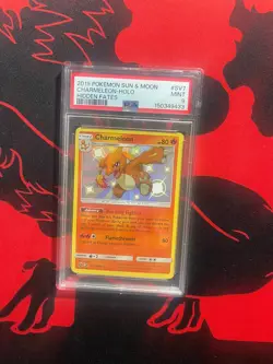 PSA 9 : Pokemon Charmeleon SV7/SV94 Sun & Moon Hidden Fates Shiny Holo Rare - Image 1