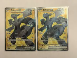 Set of 2 Zekrom Ex 158/086 Black Bolt Pokemon TCG Nm Condition Pack Fresh - Image 1