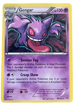 Gengar 60/162 – BREAKthrough – Lightly Played Holo Rare Pokemon - Image 1