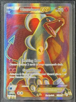 Houndoom EX 153/162 - 2015 Pokemon XY Breakthrough - Full Art Ultra Rare - LP - Image 1