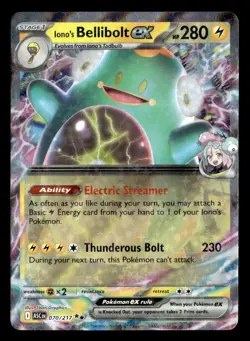 Pokemon Iono's Bellibolt ex #070/217 tcg Near Mint or Better - Image 1