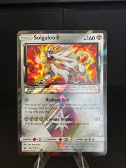Solgaleo ◇ 89/156 Rare Prism Star Ultra Prism Pokemon Near Mint - Image 1