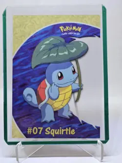 Pokemon Card Squirtle/Bulbasaur 2000 Topps TV Animation Acetate #07/#01 - Image 2