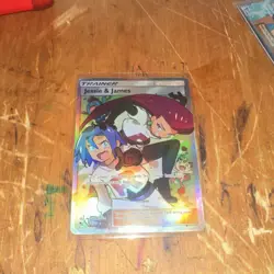 Pokemon Jessie & James Trainer Full Art Holo Rare 68/68 Hidden Fates English - Image 1