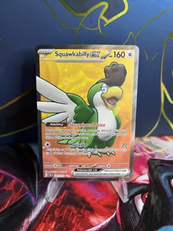 Pokemon TCG Paldea Evolved Squawkabilly EX Ultra Rare Full Art #247/193 - Image 1
