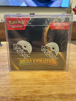 Pokemon TCG Mega Evolution Enhanced Booster Box SEALED + Plastic Protective Case - Image 1