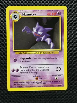 Pokemon TCG Haunter 29/102 Base Set Uncommon Near Mint 1999 WoTC Unlimited - Image 1
