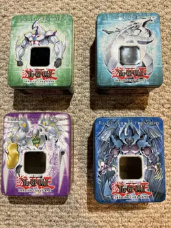Yu-Gi-Oh! Collector Tins Set of 5 Elemental Hero Neos, Cyber Dragon, Raviel - Image 1