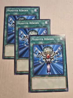 3x Monster Reborn SDBE-EN028 Saga of Blue-Eyes White Dragon Unlimited|Unlimited - Image 1