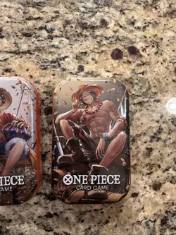 One Piece Card Game Tin Pack Set Vol 2 COMPLETE SET OF 3 Luffy Ace Sabo OP-13 - Image 2