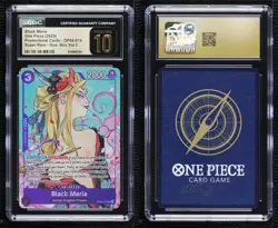 2022 One Piece Promos English SR Black Maria #OP08-074 CGC 10 Pristine - Image 3