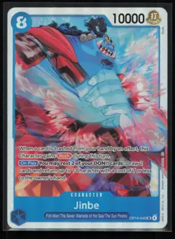 Jinbe OP14-049 One Piece The Azure Sea's Seven Super Rare Near Mint - Image 1