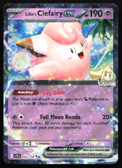 Lillie's Clefairy ex 056/159 Journey Together Double Rare Near Mint Pokemon Card - Image 1