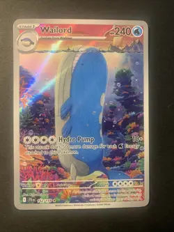 Pokemon TCG Wailord 162/159 Illustration Rare Journey Together English Edition - Image 1