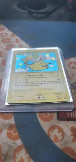 Pokemon Card - Flying Pikachu - Rising Rivals 113/111 Secret Rare HOLO - Image 2