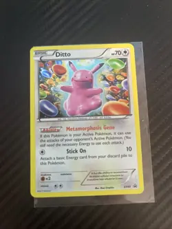 Pokemon TCG Ditto Black Star Promo XY40 Holo Card LP Condition - Image 1