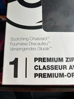 Pokemon Center TCG Scorching Charizard Premium Zip Binder with 4 Card Lot - Image 3