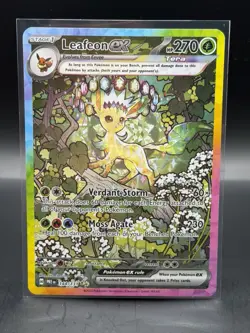 Leafeon ex 144/131 SIR Special Illustration Rare Tera Full Art Pokemon Card - Image 1